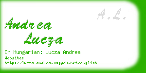 andrea lucza business card